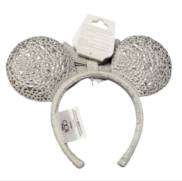 NWT Disney Parks 100 Years Platinum Cast Member Mickey Ears Headband - Picture 3 of 9